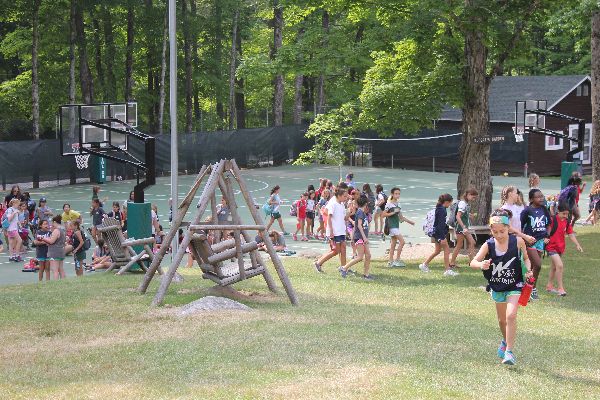 Traditional Summer camp scene