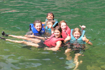 Summer camp at the lake