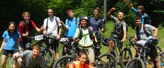 Children enjoying Summer Biking Camps