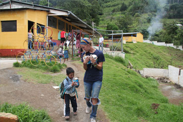 Helping children in Community Service Programs in Central America