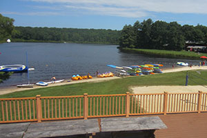 Traditional Summer camp scene