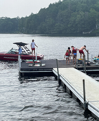 Summer camp boating & lake scene - photo taken by The Summer Lady.