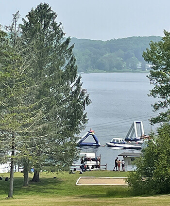 Traditional summer camp lake - photo taken by The Summer Lady.